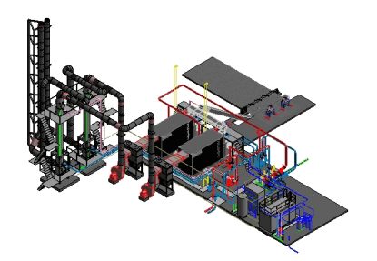 3D-модель котельной ООО Завод отопительного обоурдования ВИКТОРИ